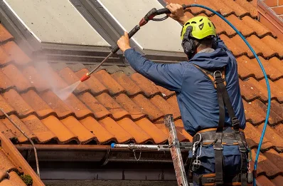 Démoussage et hydrofuge de toiture à Bessens